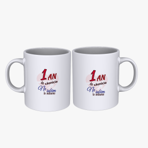 Set cani cuplu 1 an aniversare casatorie