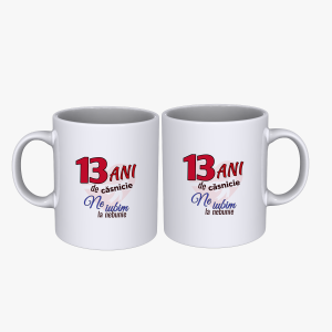 Set cani cuplu 13 ani aniversare casatorie