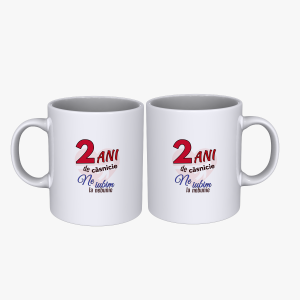 Set cani cuplu 2 ani aniversare casatorie